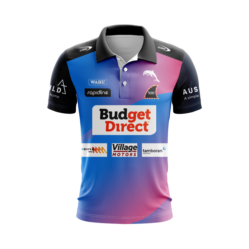 NRL Dolphins 2026 Multi Traning Polo Shirt