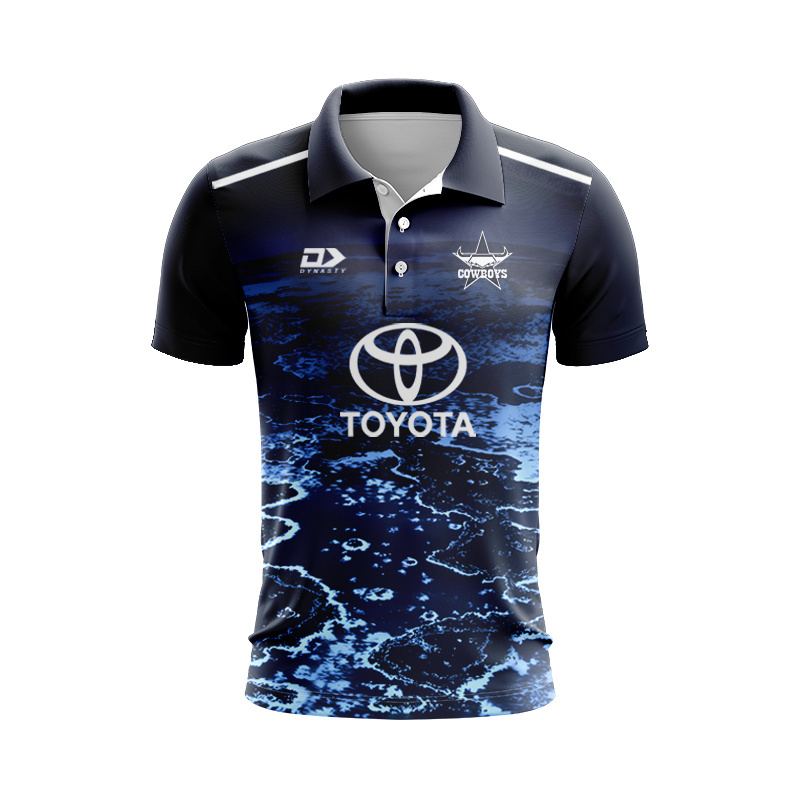 NRL North Queensland Cowboys 2026 Warm Up Polo Shirt