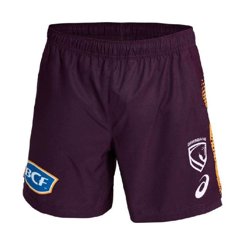 NRL Brisbane Broncos 2026 Maroon Training Shorts
