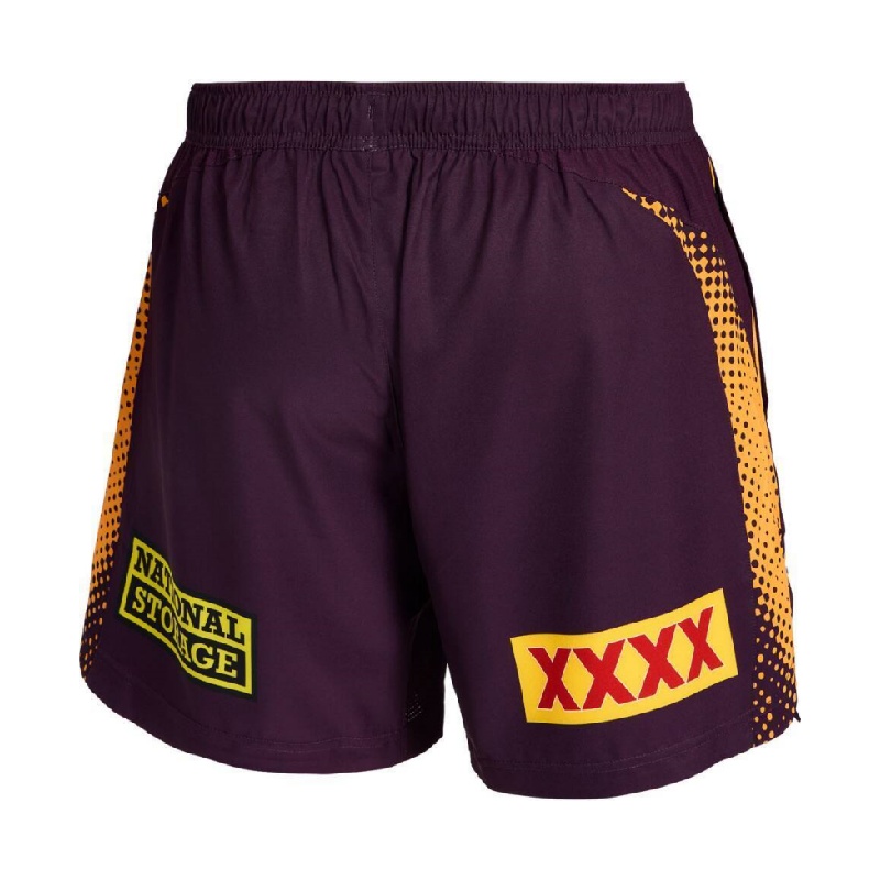 NRL Brisbane Broncos 2026 Maroon Training Shorts