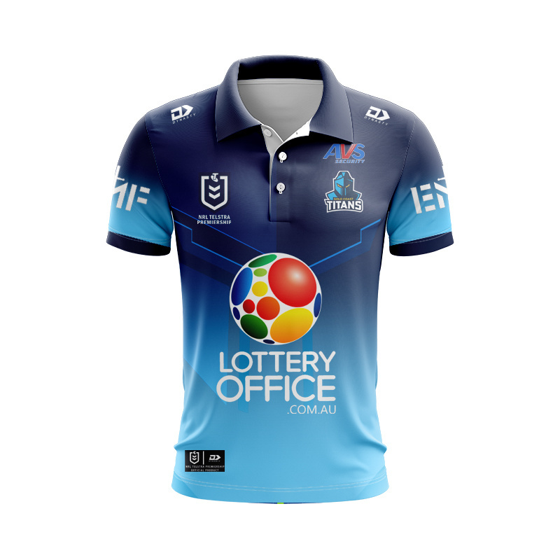NRL Gold Coast Titans 2026 Home Polo Shirt