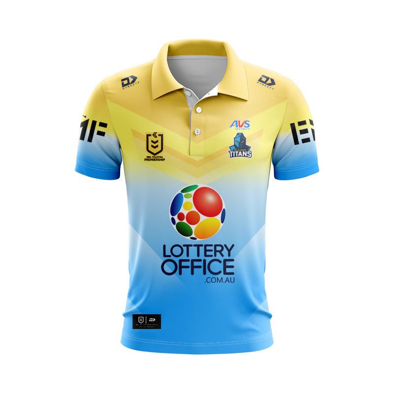 NRL Gold Coast Titans 2026 Away Polo Shirt