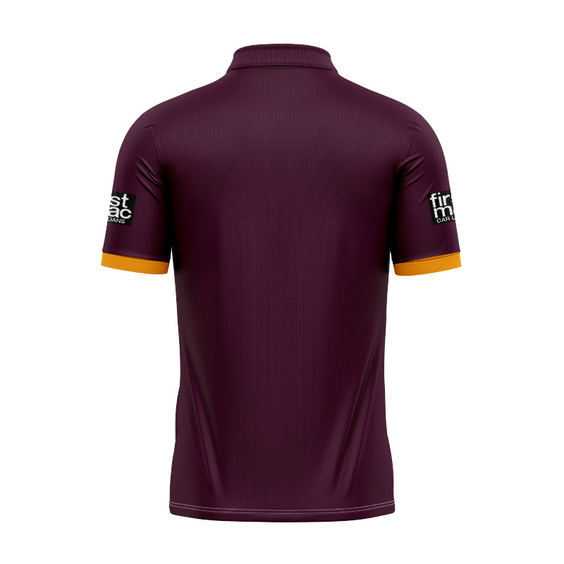 NRL Brisbane Broncos 2026 Maroon Training Polo Shirt