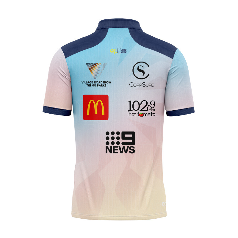 NRL Gold Coast Titans 2026 Performance Sunset Training Polo Shirt
