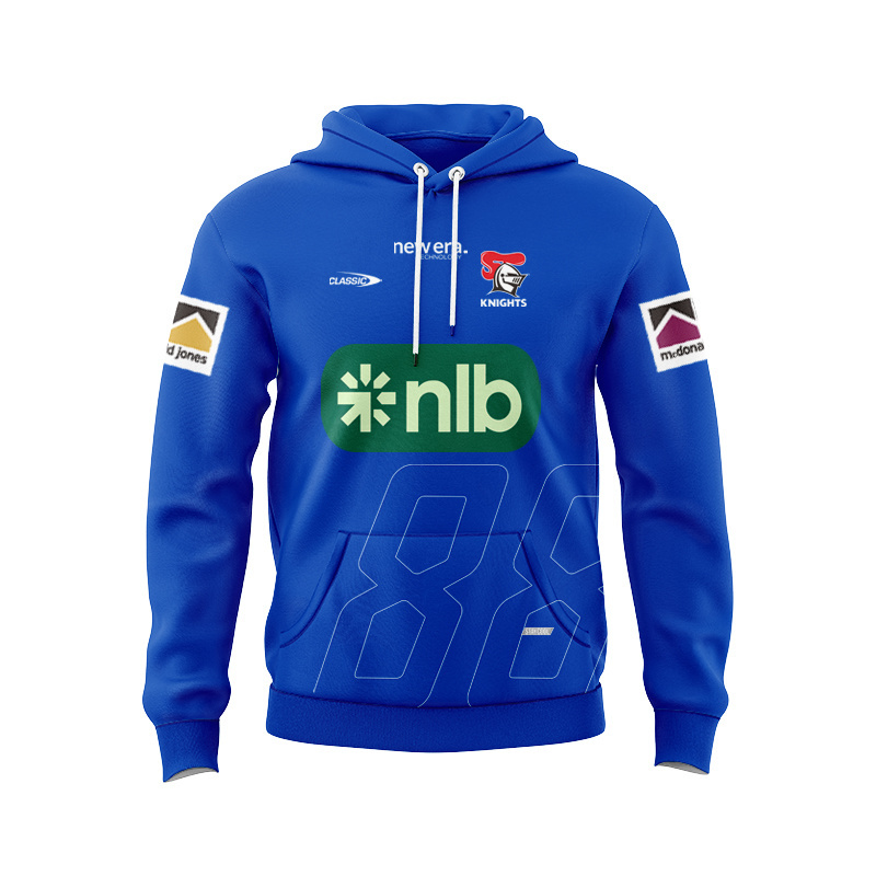 NRL Newcastle Knights 2026 Blue Training Sport Hoodie