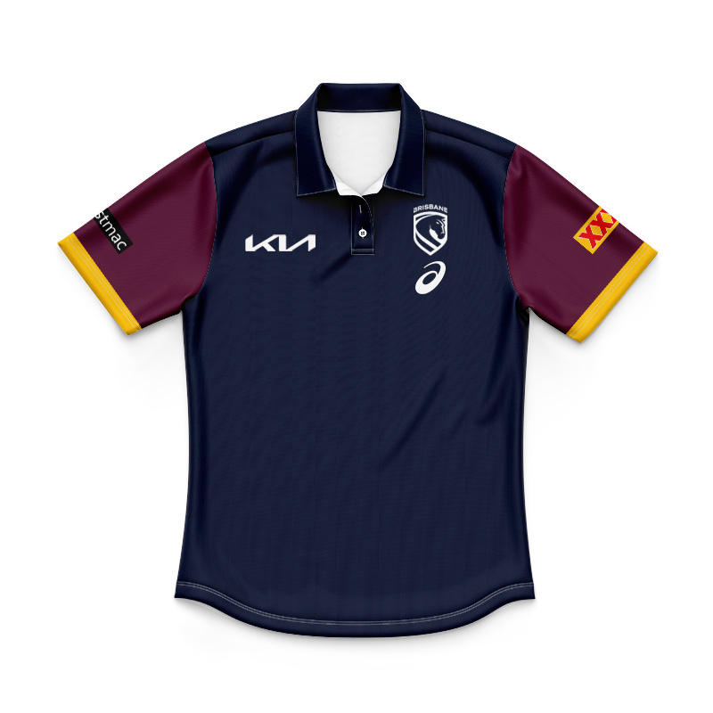 Kid's NRL Brisbane Broncos 2026 Team Polo Shirt