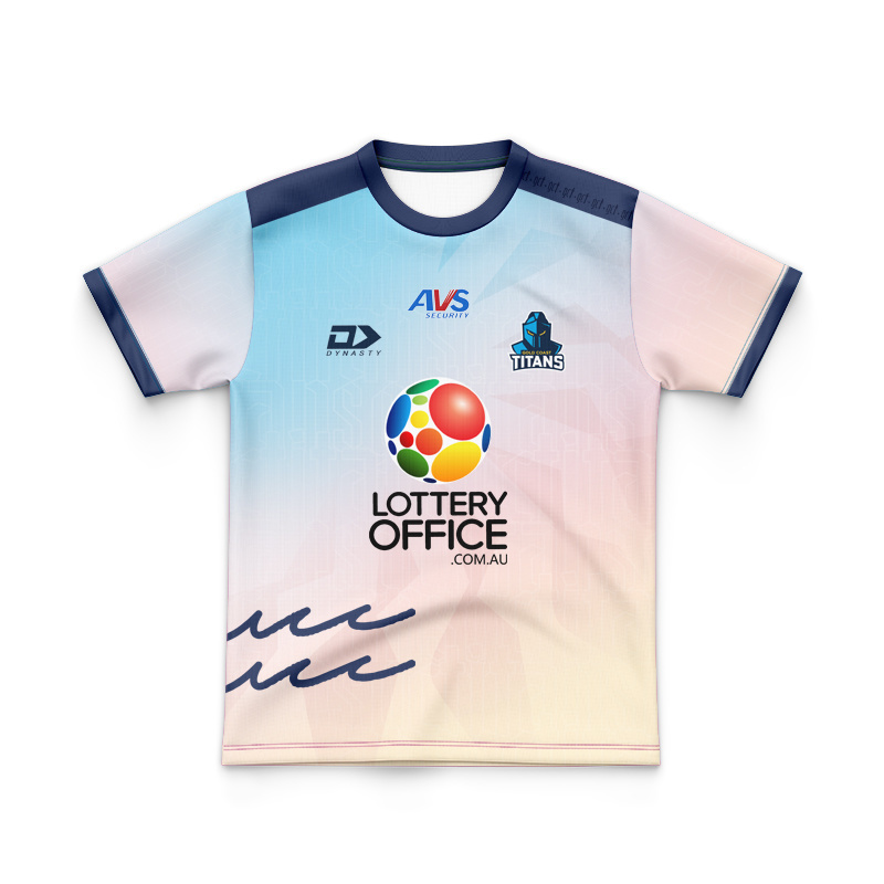 Kid's NRL Gold Coast Titans 2026 Performance Sunset Training Jersey