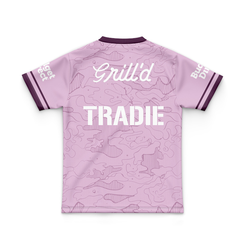 Kid's NRL Melbourne Storm 2026 Lilac Training Jersey