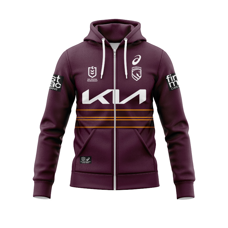 NRL Brisbane Broncos 2026 Home Zipper Hoodie