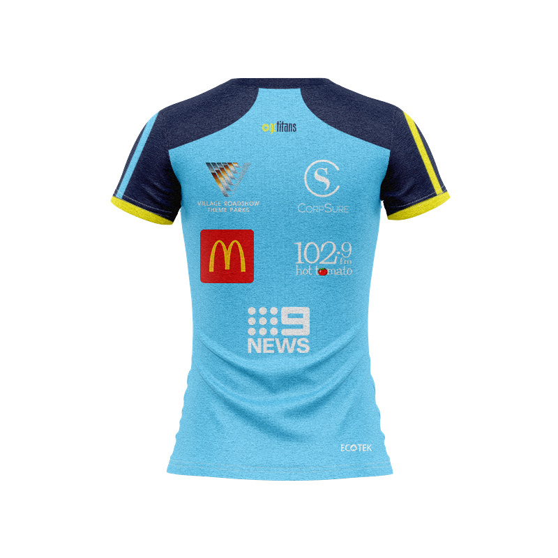 Women's NRL Gold Coast Titans 2026 Cyan Coaches Jersey