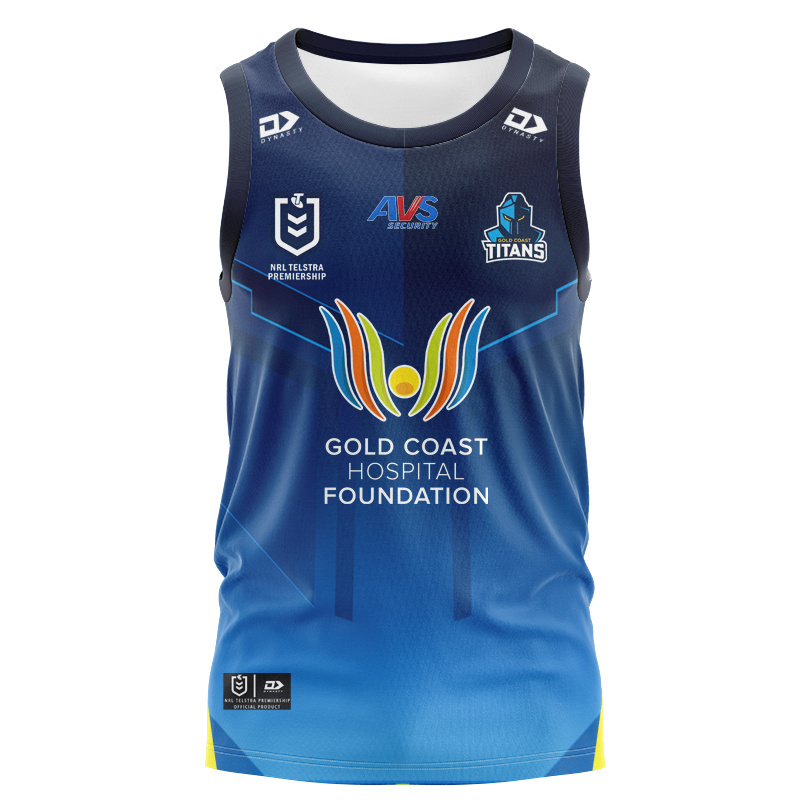 NRL Gold Coast Titans 2026 Fade Replica Home Singlet