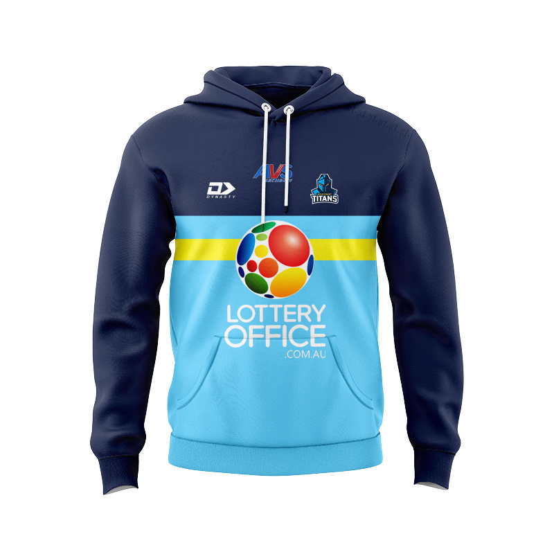 NRL Gold Coast Titans 2026 Cyan Coaches Sport Hoodie
