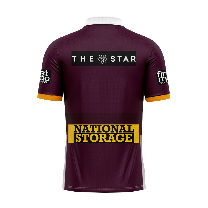 NRL Brisbane Broncos 2026 Home Polo Shirt