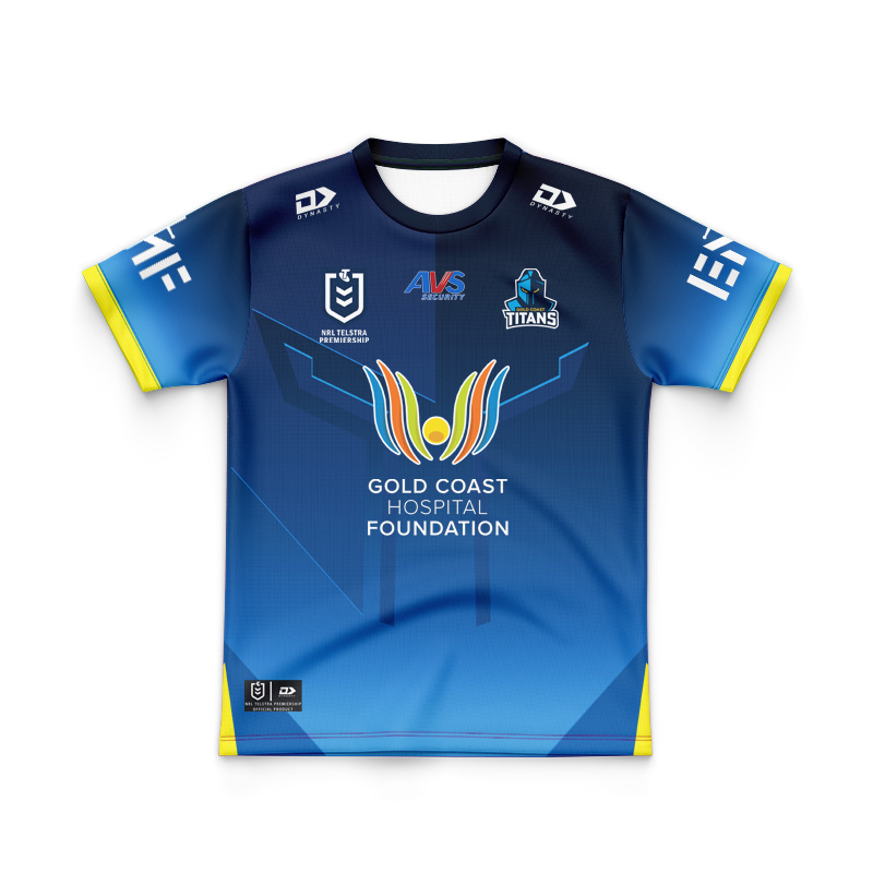 Kid's NRL Gold Coast Titans 2026 Fade Replica Home Jersey