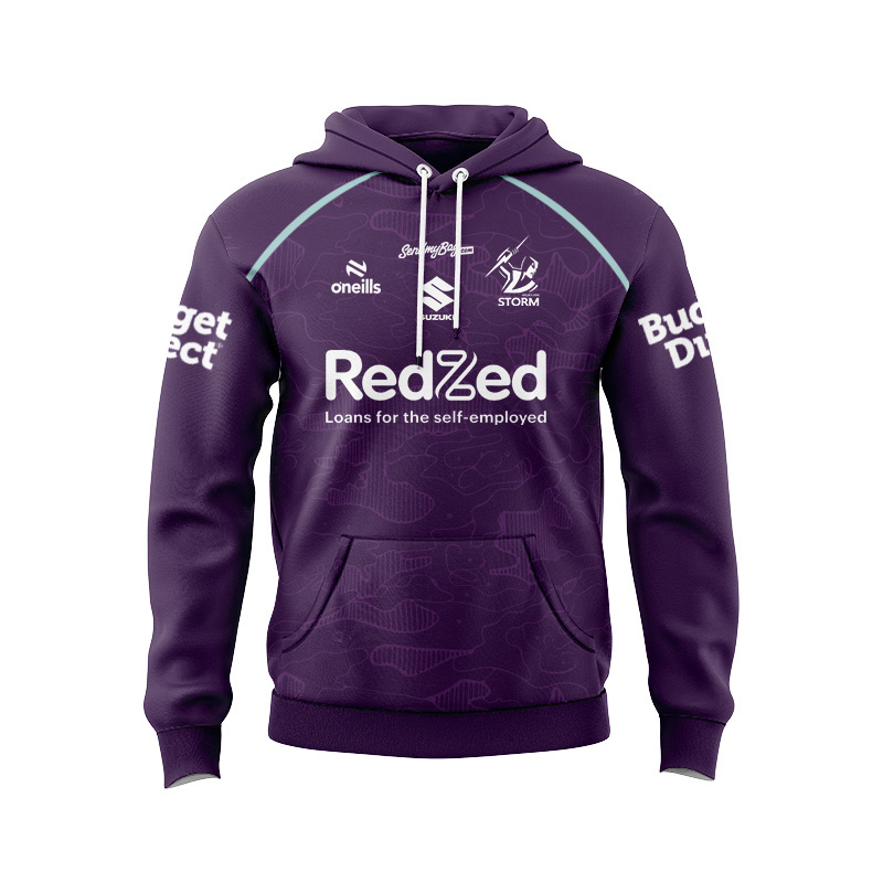 NRL Melbourne Storm 2026 Purple Training Sport Hoodie