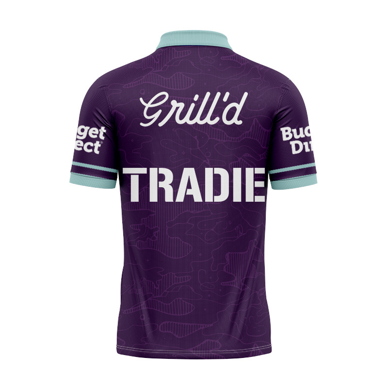 NRL Melbourne Storm 2026 Purple Training Polo Shirt