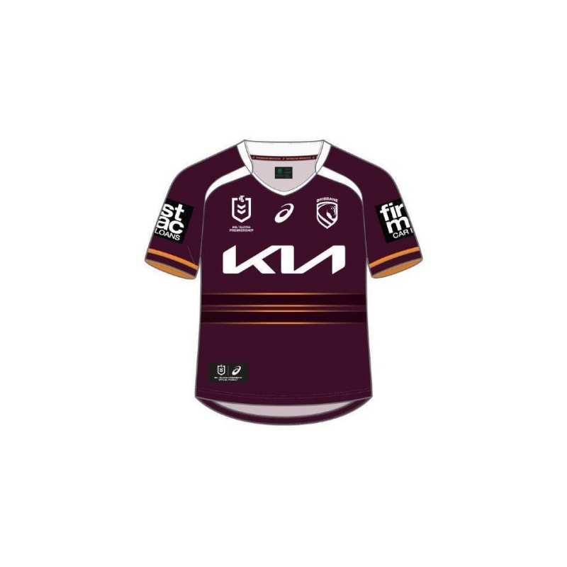Kid's NRL Brisbane Broncos 2026 Home Jersey