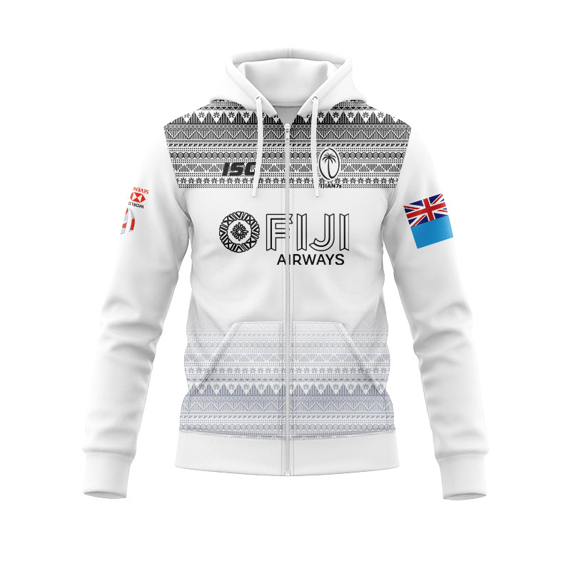 Fiji Rugby 7S Away Zipper Hoodie
