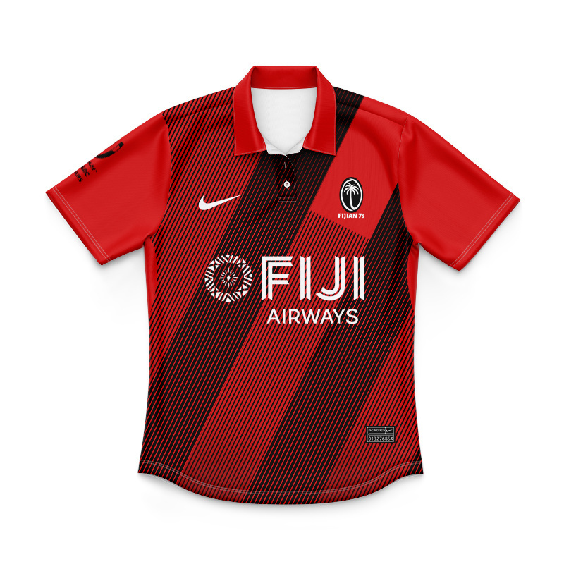 Kid's Fiji Rugby 2024 7s Away Polo Jersey