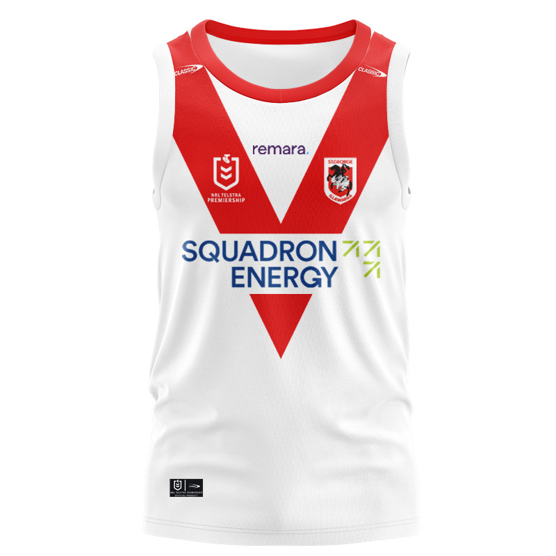 NRL St George Illawarra Dragons 2026 Home Singlet