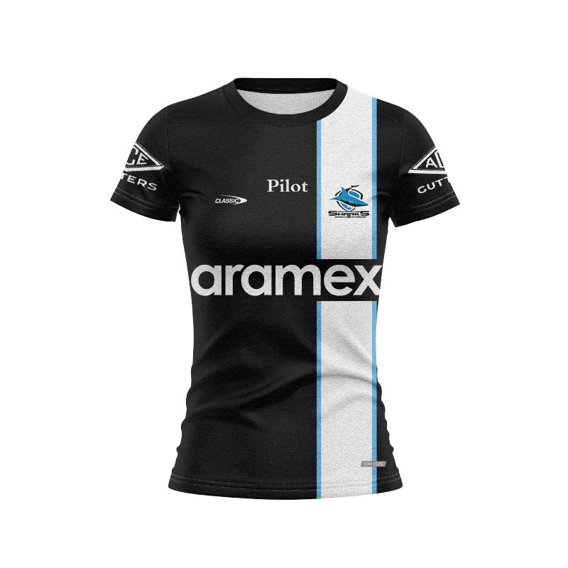 Women's NRL Cronulla-Sutherland Sharks 2026 Black Training Jersey