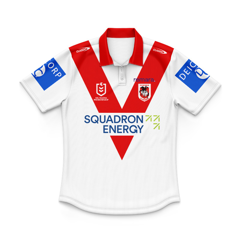 Kid's NRL St George Illawarra Dragons 2026 Home Polo Jersey
