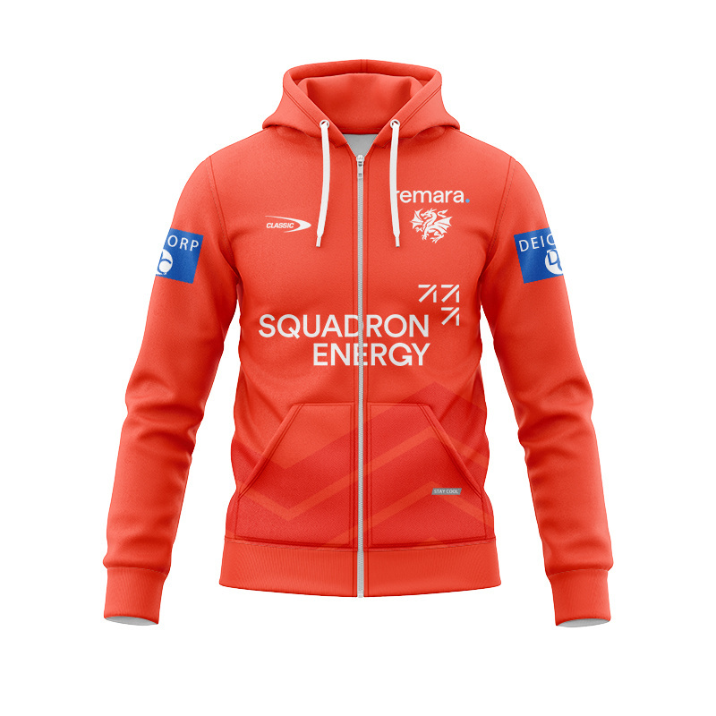 NRL St George Illawarra Dragons 2026 Red Training Zipper Hoodie