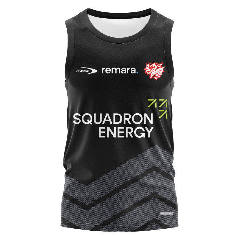 NRL St George Illawarra Dragons 2026 Black Training Singlet
