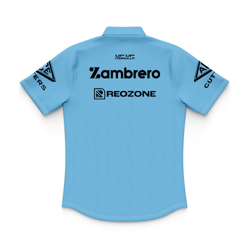 Kid's NRL Cronulla-Sutherland Sharks 2026 Sky Training Polo Jersey