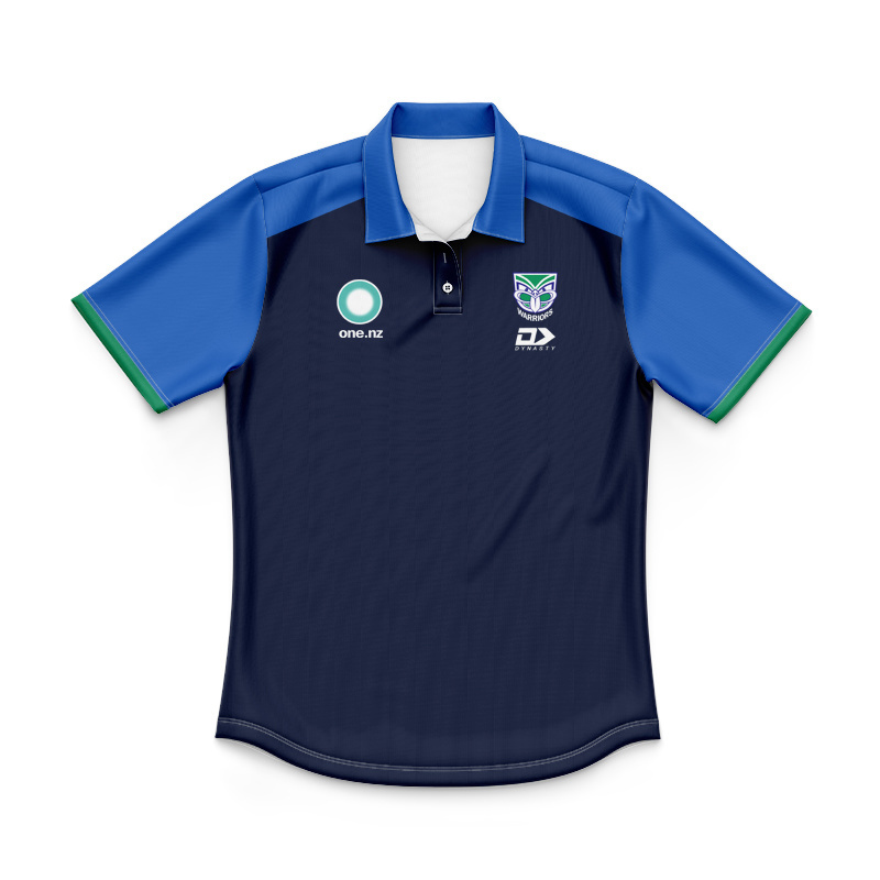 Kid's NRL New Zealand Warriors 2026 Media Polo Jersey