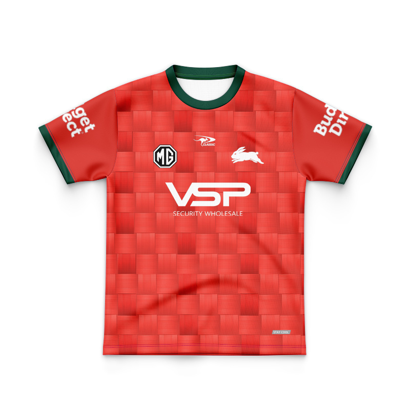 Kid's NRL South Sydney Rabbitohs 2026 Red Training Jersey