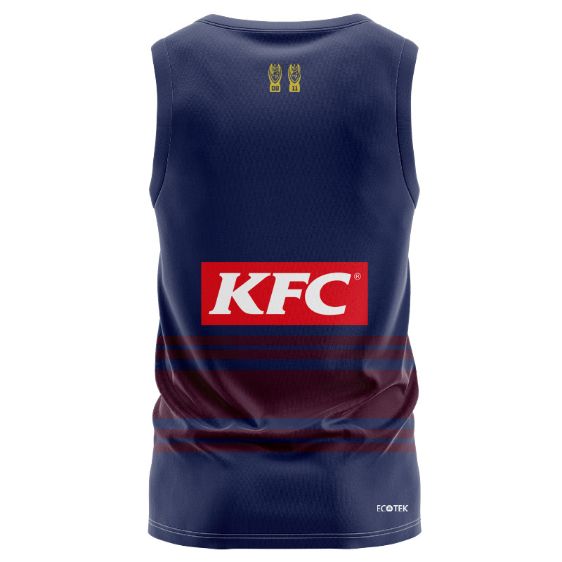NRL Manly Warringah Sea Eagles 2026 Navy Training Singlet