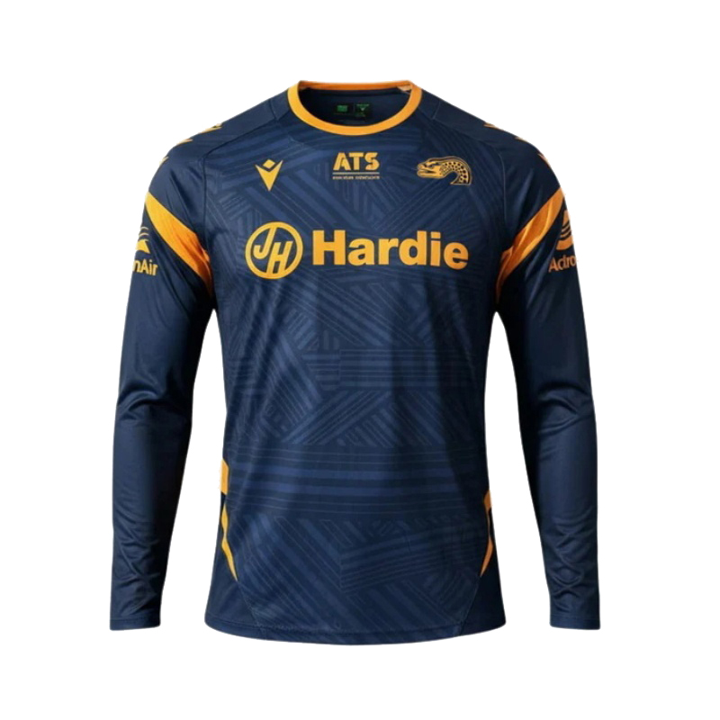 NRL Parramatta Eels 2026 Long Sleeve Training Navy Jersey