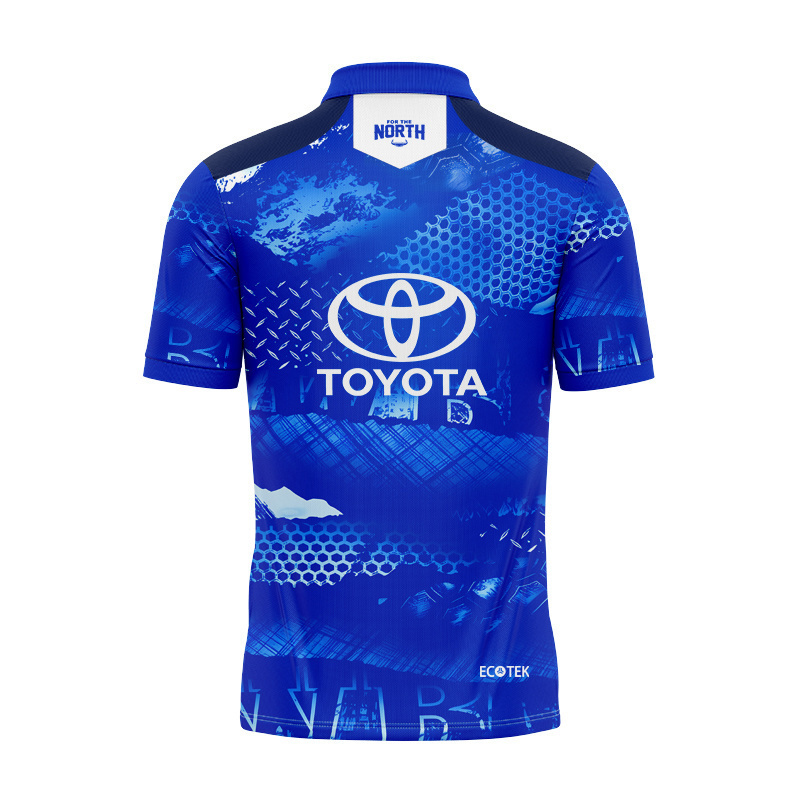NRL North Queensland Cowboys 2026 Blue Training Polo Shirt
