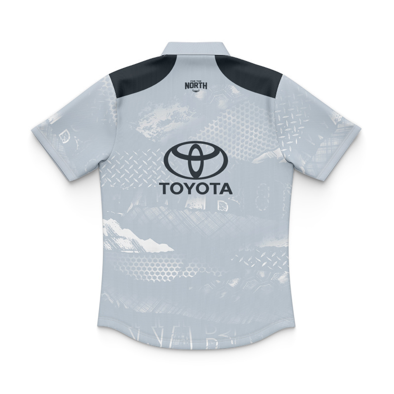 Kid's NRL North Queensland Cowboys 2026 Grey Training Polo Jersey