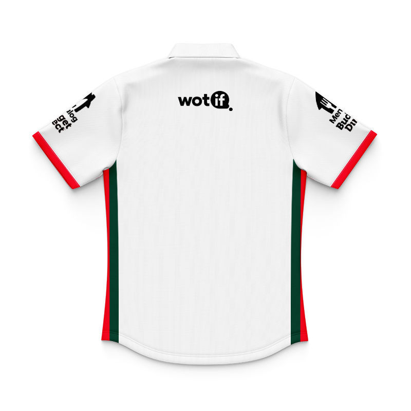 Kid's NRL South Sydney Rabbitohs 2026 White Media Polo Jersey