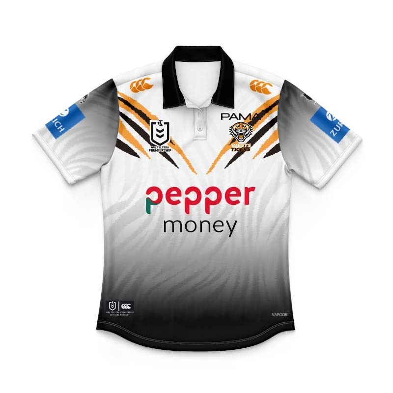 Kid's NRL Wests Tigers 2026 Away Polo Jersey
