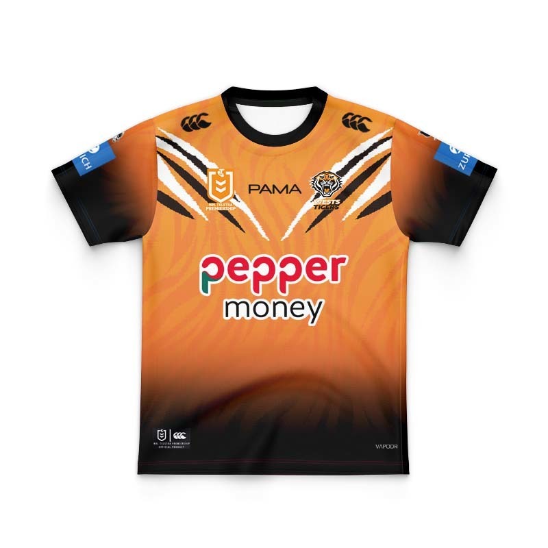 Kid's NRL Wests Tigers 2026 Home Jersey