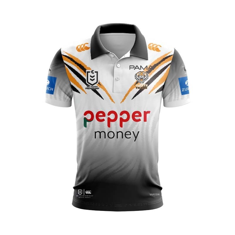 NRL Wests Tigers 2026 Away Polo Shirt
