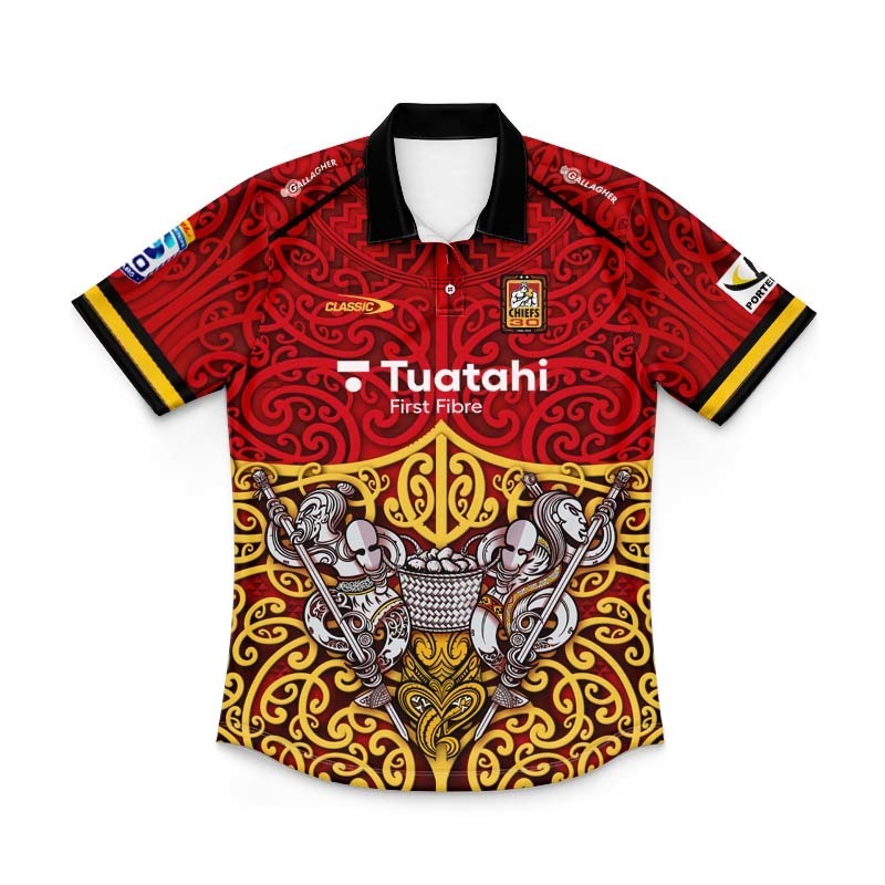 Kid's Waikato Chiefs Super Rugby 2026 Training Polo Jersey