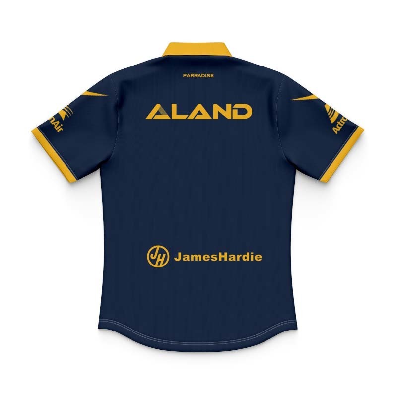 Kid's NRL Parramatta Eels 2026 Training Navy Polo Jersey
