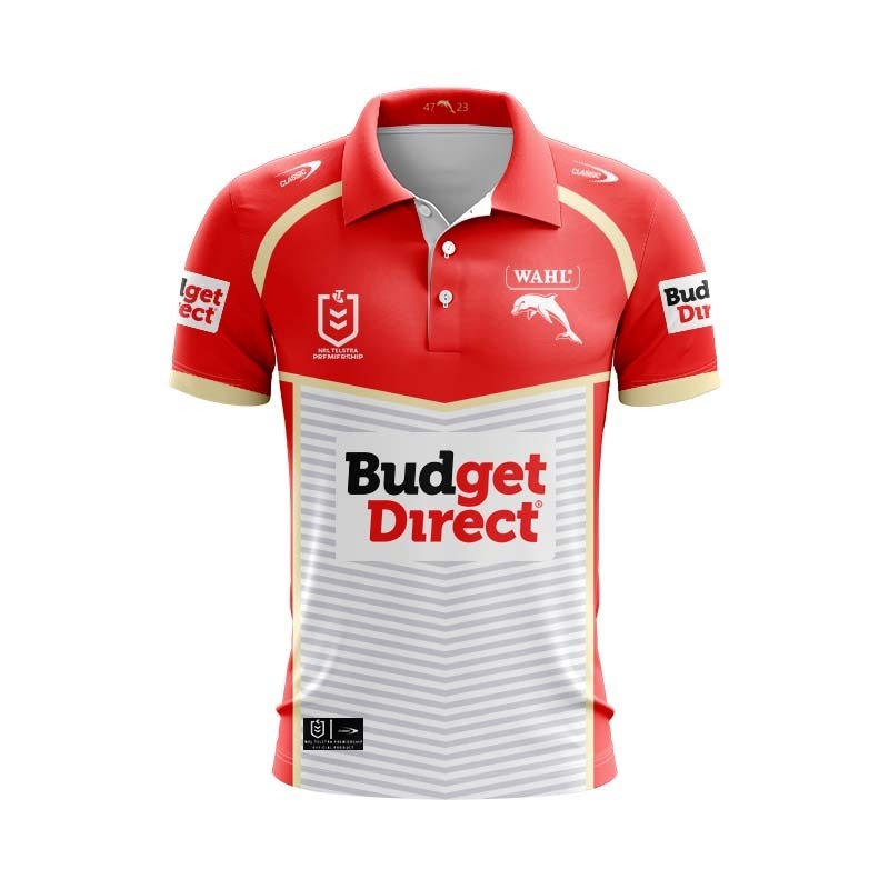 NRL Dolphins 2026 Away Polo Shirt