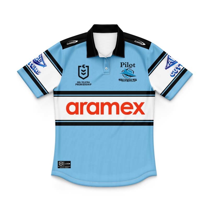 Kid's NRL Cronulla-Sutherland Sharks 2026 Home Polo Jersey