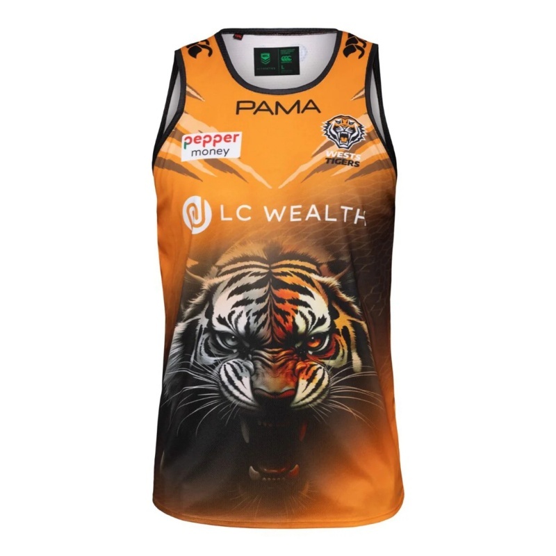 NRL Wests Tigers 2026 Training Singlet