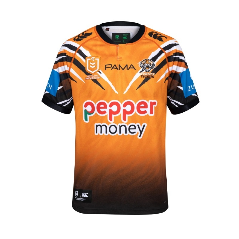 NRL Wests Tigers 2026 Home Jersey