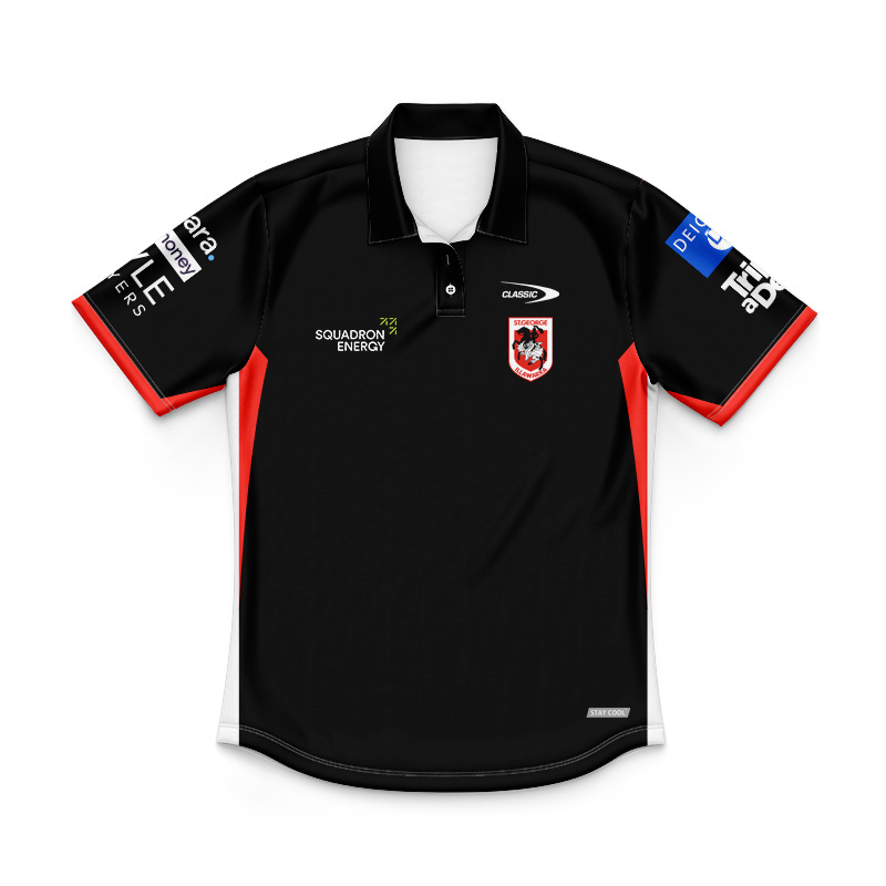 Kid's NRL St George Illawarra Dragons 2026 Team Polo Jersey