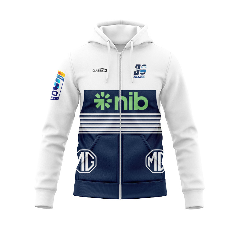 Auckland Blues Super Rugby 2026 Home Zipper Hoodie