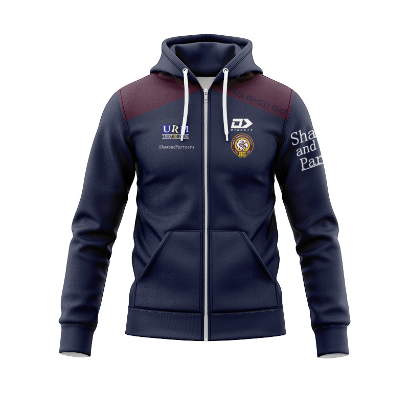 NRL Manly Warringah Sea Eagles 2026 Navy Media Zipper Hoodie