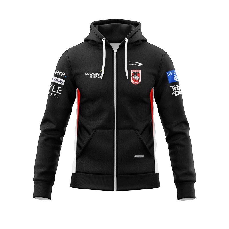 NRL St George Illawarra Dragons 2026 Team Zipper Hoodie