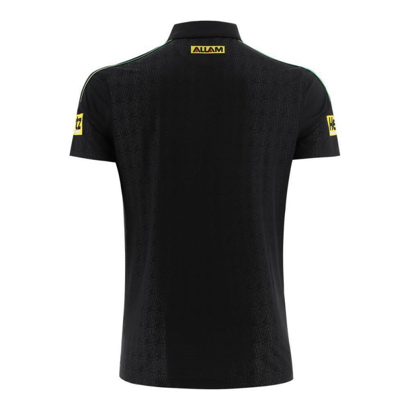 NRL Penrith Panthers 2026 Black Media Polo Shirt